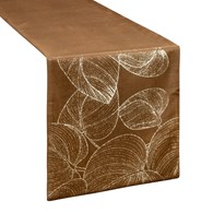 Bieżnik velvetowy BLINK 16 35x180 cm brązowy
