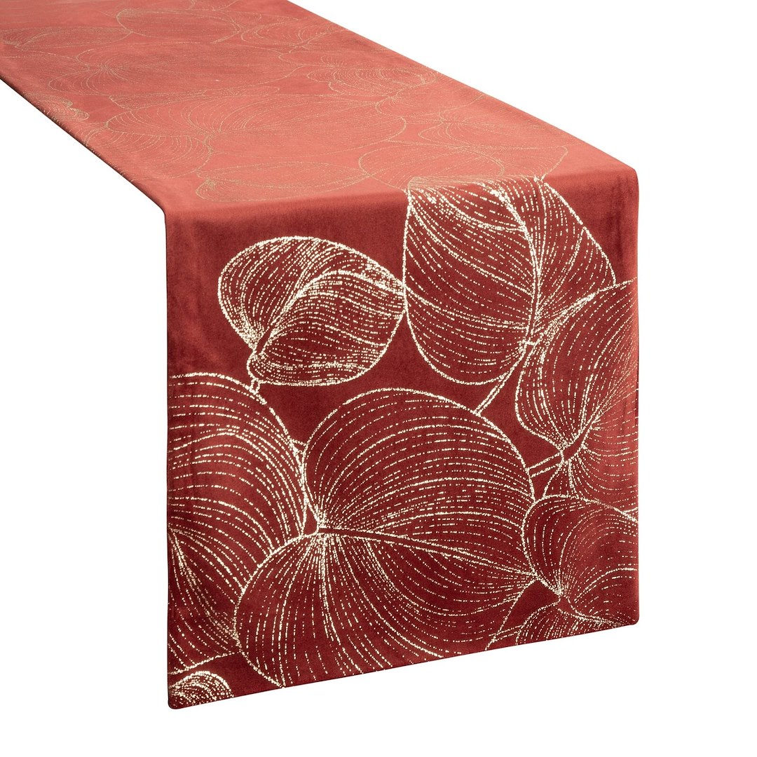 Bieżnik velvetowy BLINK 16 35x180 cm ceglasty