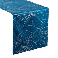 Bieżnik velvetowy BLINK 18 35x140 cm granatowy