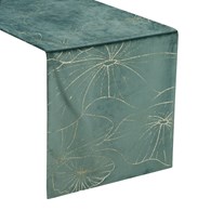 Bieżnik velvetowy BLINK 18 35x140 cm ciemnomiętowy