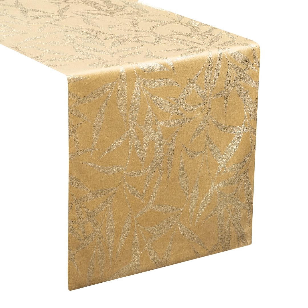 Bieżnik velvetowy BLINK 15 35x220 cm miodowy