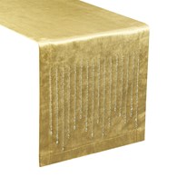 Bieżnik ROYAL 3 35x220 cm złoty kryształki