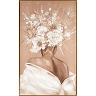 Obraz 522B 60x100 cm kobieta z kwiatami