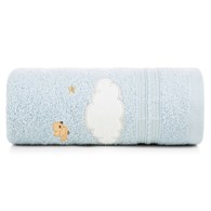 Ręcznik BABY41 30x50 cm niebieski Mięciutki i bardzo delikatny dziecięcy ręcznik kąpielowy z chłonnej tkaniny frotte z naturalnej bawełny