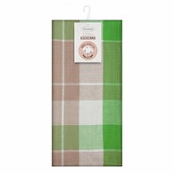 Komplet ścierek MONA 50x70 zielony Komplet dwóch ścierek kuchennych, bawełnianych o różnych wzorach