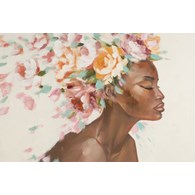 Obraz 567A 60x90 cm kobieta z kwiatami