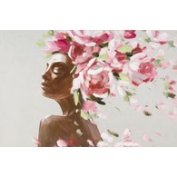 Obraz 567B 60x90 cm kobieta z kwiatami