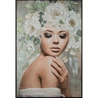 Obraz 573B 80x120 cm kobieta z kwiatami