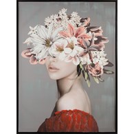 Obraz 576 60x80 cm kobieta z kwiatami