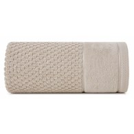 Mięsisty ręcznik FRIDA 50x90 beżowy Miękki, jednolity kolorystycznie ręcznik bawełniany o dużej gramaturze