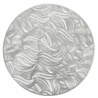 Podkładka WIKI średnica 38 cm srebrna Nowoczesna, okrągła podkładka stołowa z ażurowym wzorem wzbogaci wystrój każdego wnętrza i sprawdzi się na każdym stole
