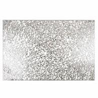 Podkładka MELANIE 30x45 cm srebrna Nowoczesna, prostokątna podkładka stołowa z ażurowym wzorem wzbogaci wystrój każdego wnętrza i sprawdzi się na każdym stole