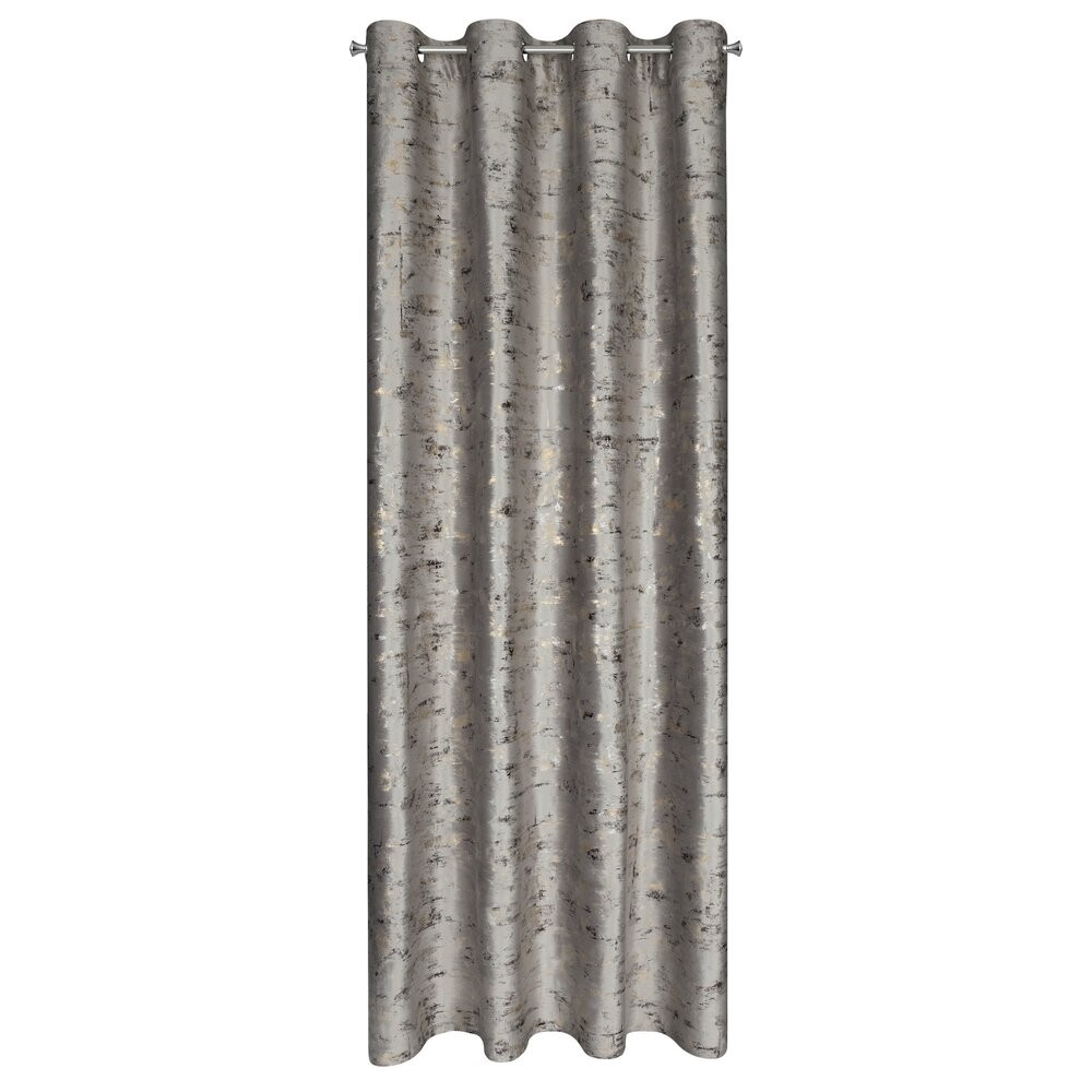 Zasłona TAMI 140x250 stalowa ze złotem