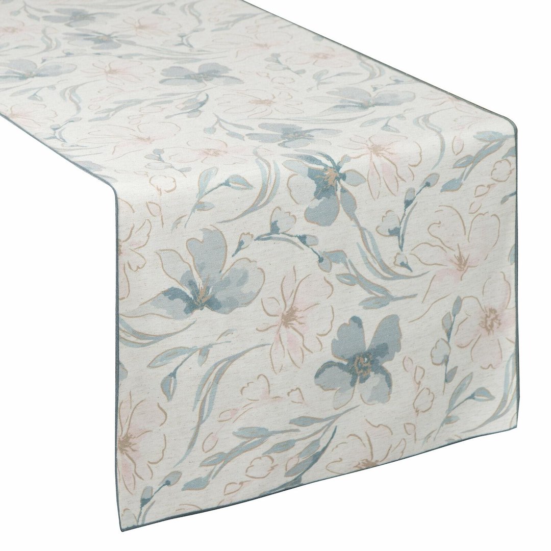 Bieżnik INES 10 40x180 cm naturalny kwiaty
