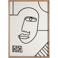 Obraz 669/A 50x70 cm linearna twarz
