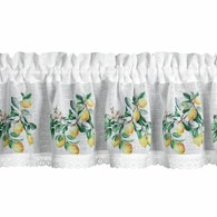 Firana zazdrostka CLOE 30x150 cm koronka cytryny