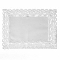 4 podkładki NATALY 30X40 cm białe koronka