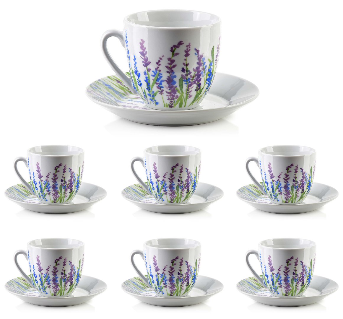 Komplet 6 filiżanek Joy Heather 250 ml