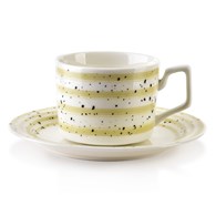 Komplet 6 filiżanek Joy beżowy 210 ml