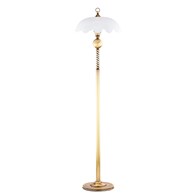 Lampa Podłogowa JUPITER Patyna Biały Szklany Klosz 1xE27 152 cm