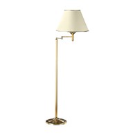 Lampa Podłogowa Regulowana CLASSIC Złoty Beżowy Abażur 1xE27 158 cm