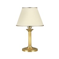 Lampka Nocna CLASSIC Złoty Ecru Abażur 1xE27 44cm