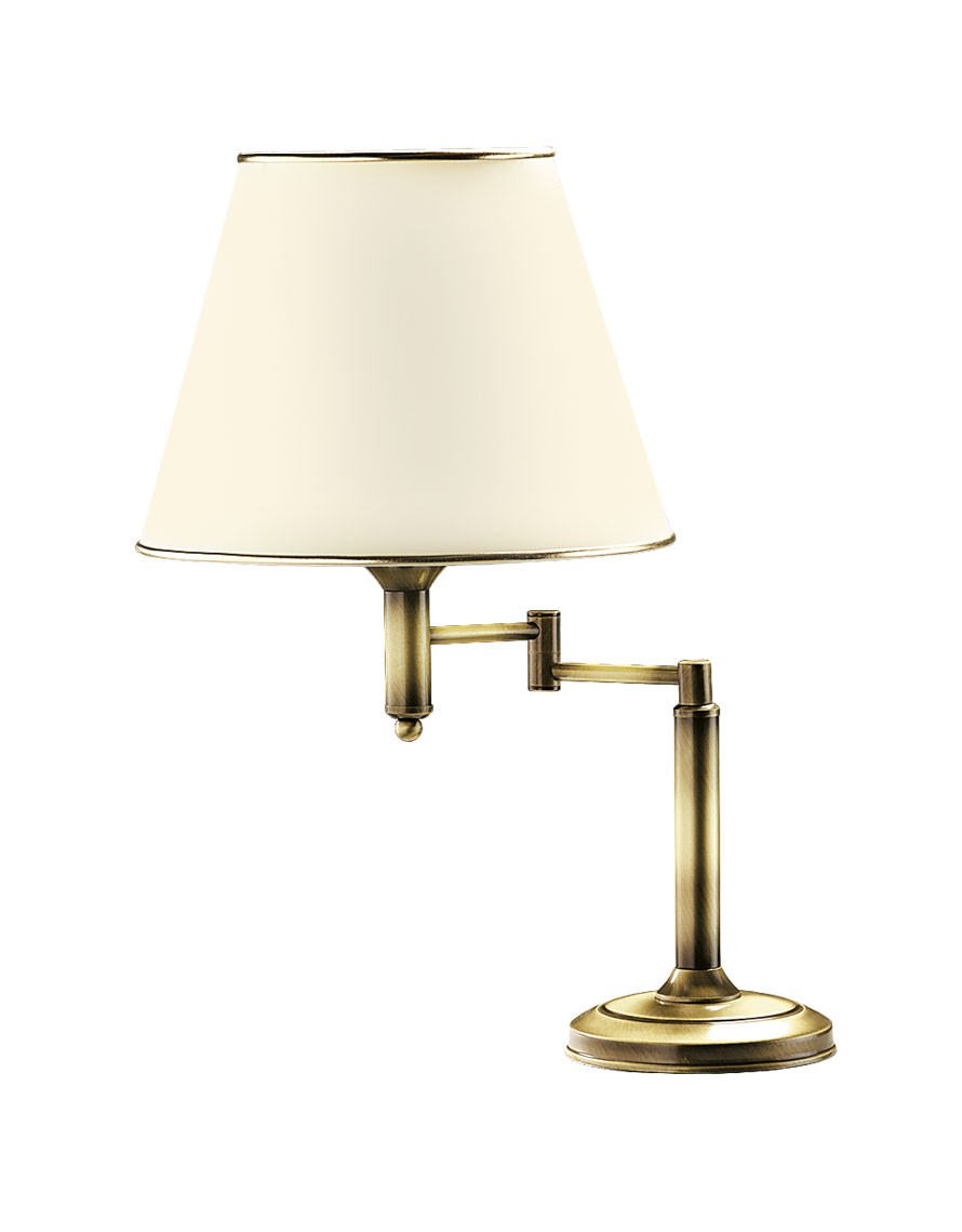 Lampka Nocna CLASSIC Patyna Ecru Abażur Regulowana 1xE27 56cm