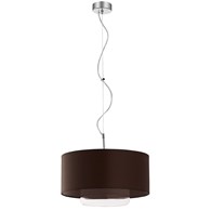 Lampa Wisząca AVEO Brązowy Transparentny Abażur Szklany Klosz 1xE27 35 cm
