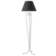 Lampa Podłogowa ARKADA Srebrny Grafitowy Abażur 1xE27 160 cm