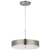 Lampa Wisząca JAZZ Srebrny Biały 3xE14 40 cm