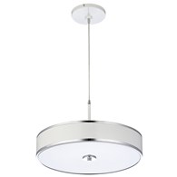 Lampa Wisząca JAZZ Biały Srebrny 3xE14 40 cm