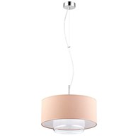 Lampa Wisząca AVEO Brąz Transparentny Abażur Szklany Klosz 1xE27 35 cm