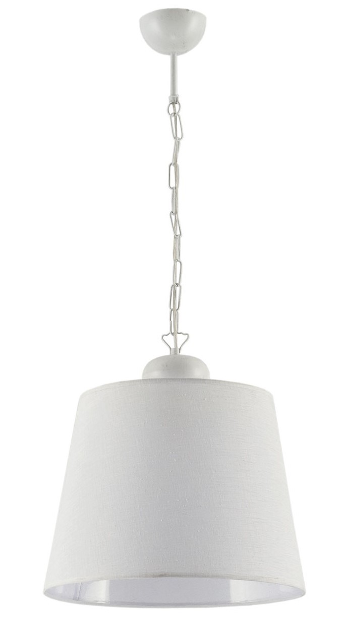 Lampa Wisząca KAMELIA Biały Abażur 1xE27 38 cm