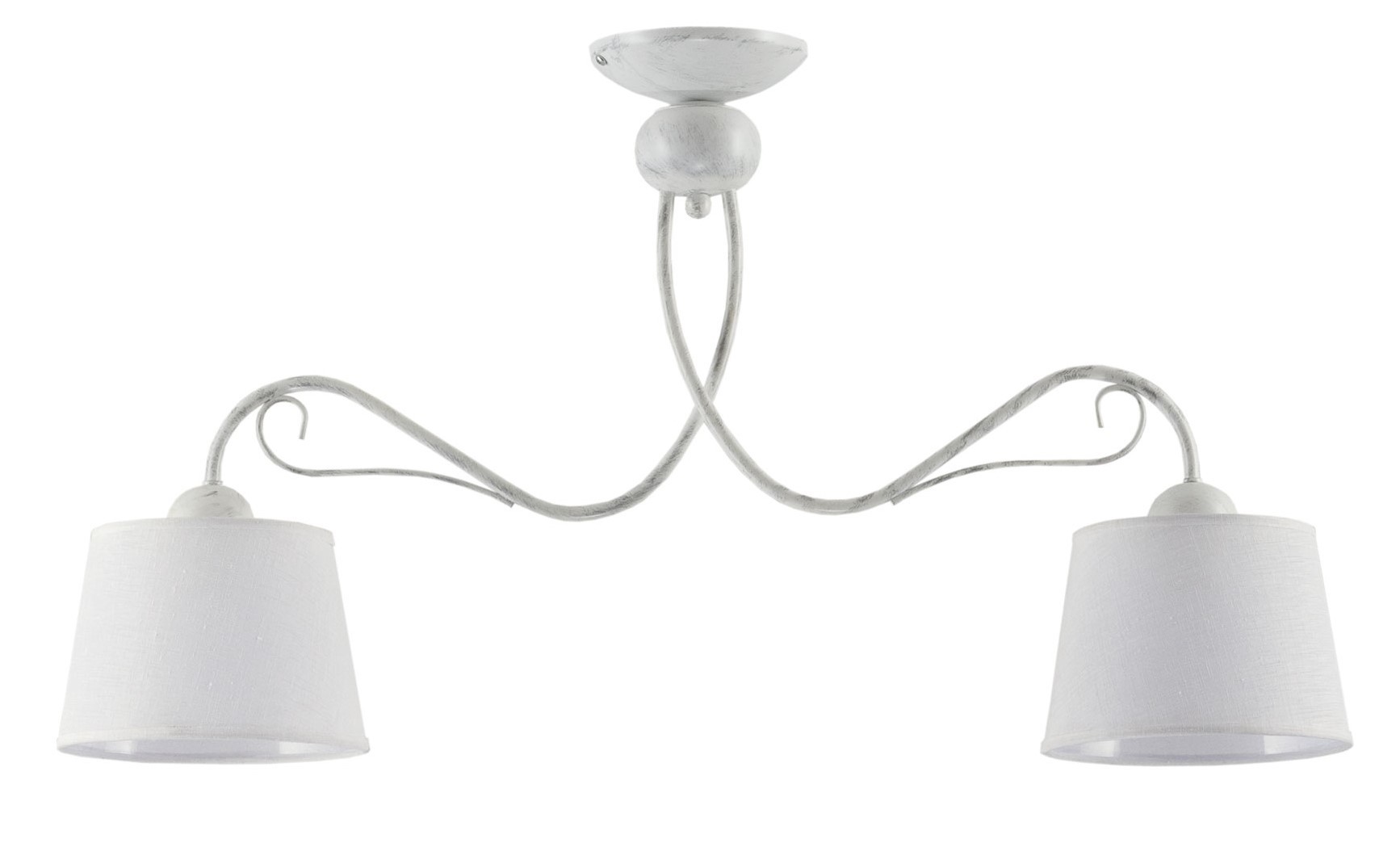 Lampa Sufitowa KAMELIA Biały Abażury 2xE27