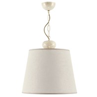 Lampa Wisząca KAMELIA Beżowy Abażur 1xE27 38cm