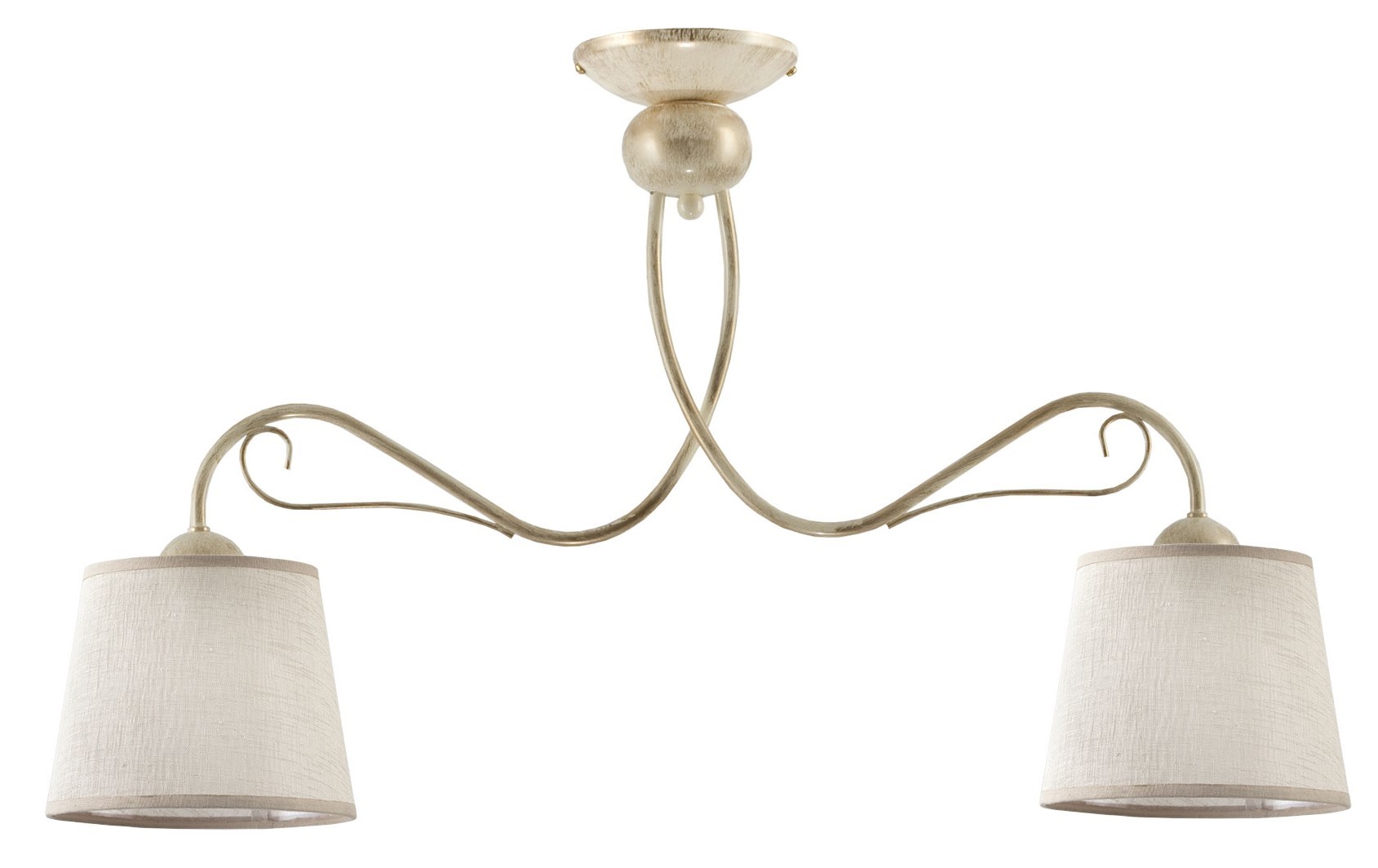 Lampa Sufitowa KAMELIA Beżowy Abażury 2xE27