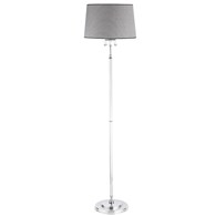 Lampa Podłogowa EGIDA Srebrny Szary Abażur 3xE27 166 cm