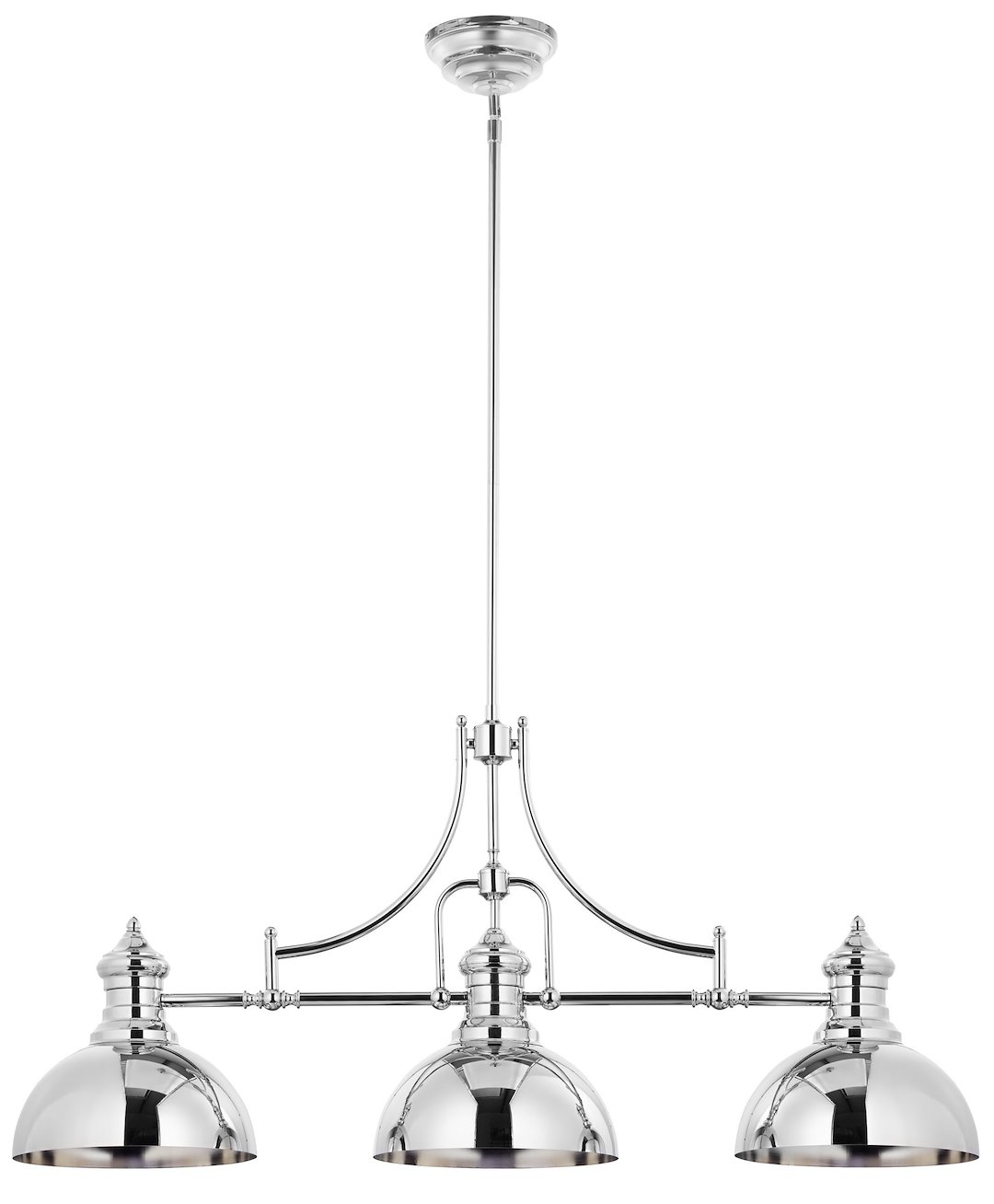 Lampa Wisząca PLATINO Srebrny 3xE27