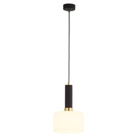 Lampa Wisząca VANES Złoty Bursztynowy Szklany Klosz 1xE27 20 cm