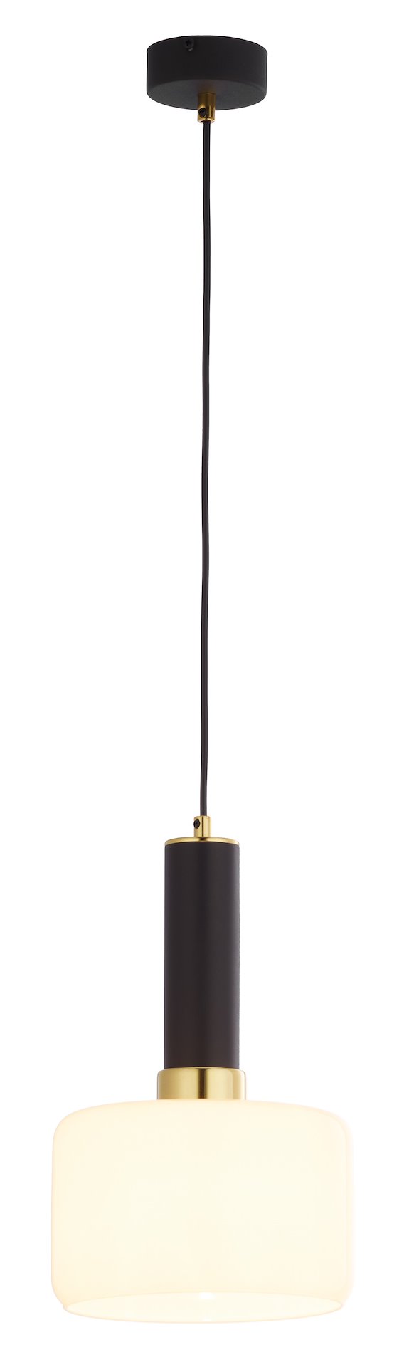 Lampa Wisząca VANES Złoty Bursztynowy Szklany Klosz 1xE27 20 cm