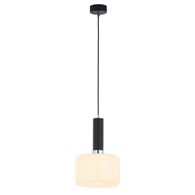 Lampa Wisząca VANES Srebrny Bursztynowy Szklany Klosz 1xE27 20 cm