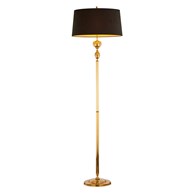 Lampa Podłogowa BATUMI Złoty Czarny Abażur 3xE27 177 cm