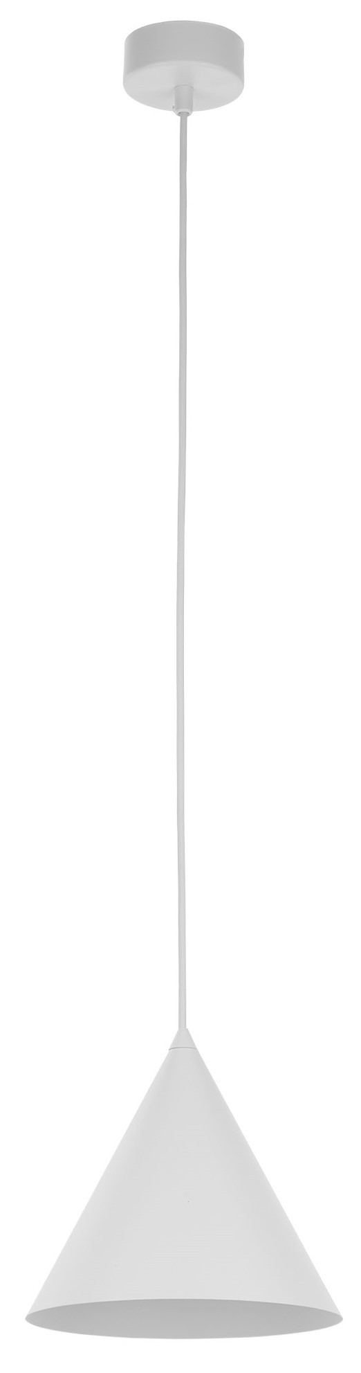 Lampa Wisząca CONO Biały Metalowy Klosz 1xE27 19cm