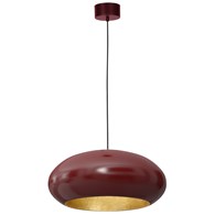 Lampa Wisząca COMPO Burgundowy Złoty Klosz 1xE27 50cm