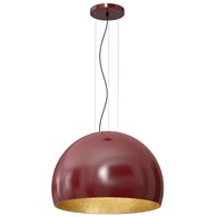 Lampa Wisząca COMPO Burgundowy Złoty Klosz 1xE27 60cm K