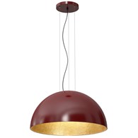 Lampa Wisząca COMPO Burgundowy Złoty Klosz 1xE27 60cm