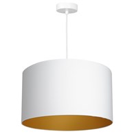 Lampa Wisząca ARDEN Biały Złoty Abażur 1xE27 40cm