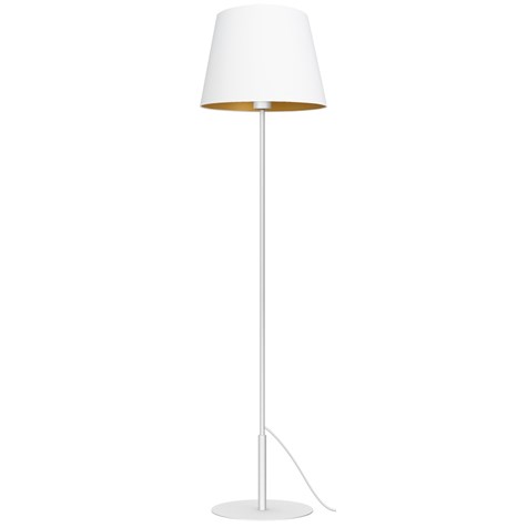 Lampa Podłogowa ARDEN Biały Złoty Abażur 1xE27 154cm