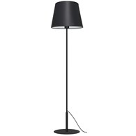 Lampa Podłogowa ARDEN Czarny Biały Abażur 1xE27 154cm