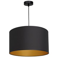 Lampa Wisząca ARDEN Czarny Złoty Abażur 1xE27 40cm